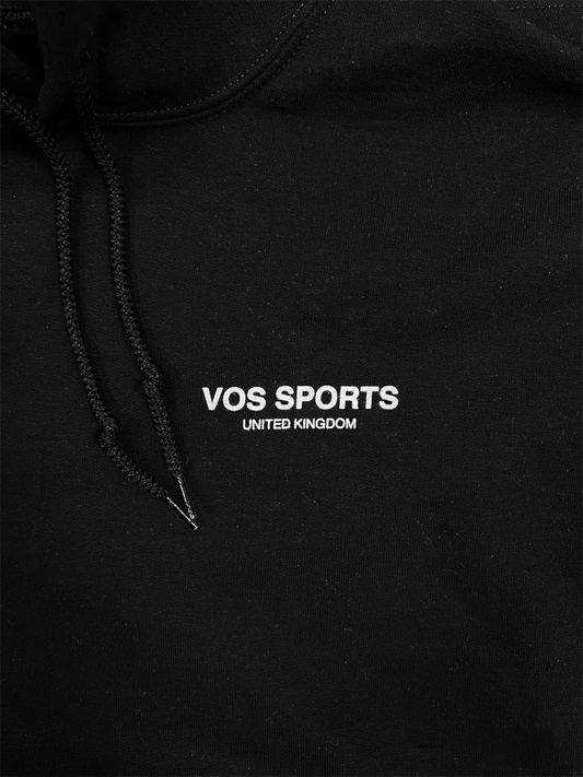 Heavyweight Relaxed Fit Black Sports Hoodie for athletes