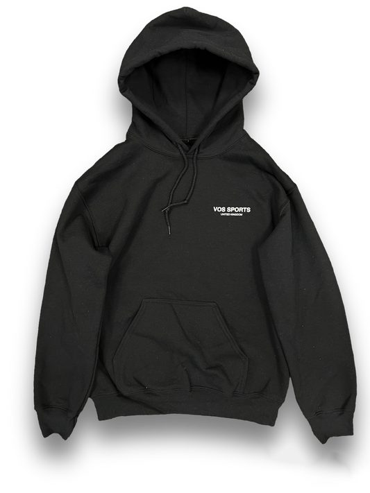 Heavyweight Relaxed Fit Black Sports Hoodie for athletes