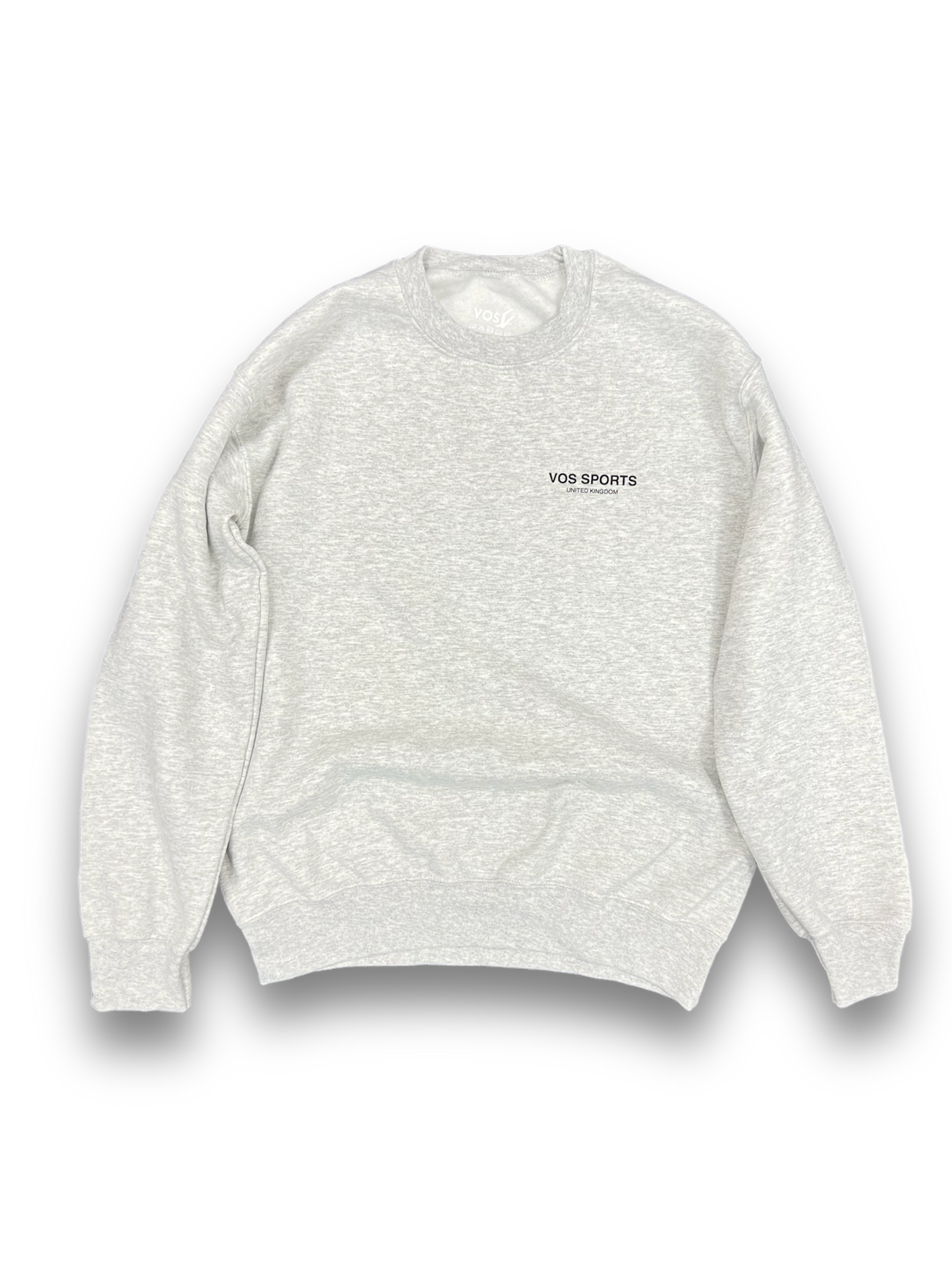Heavyweight Relaxed Fit Grey Crewneck Polyester Sweatshirt