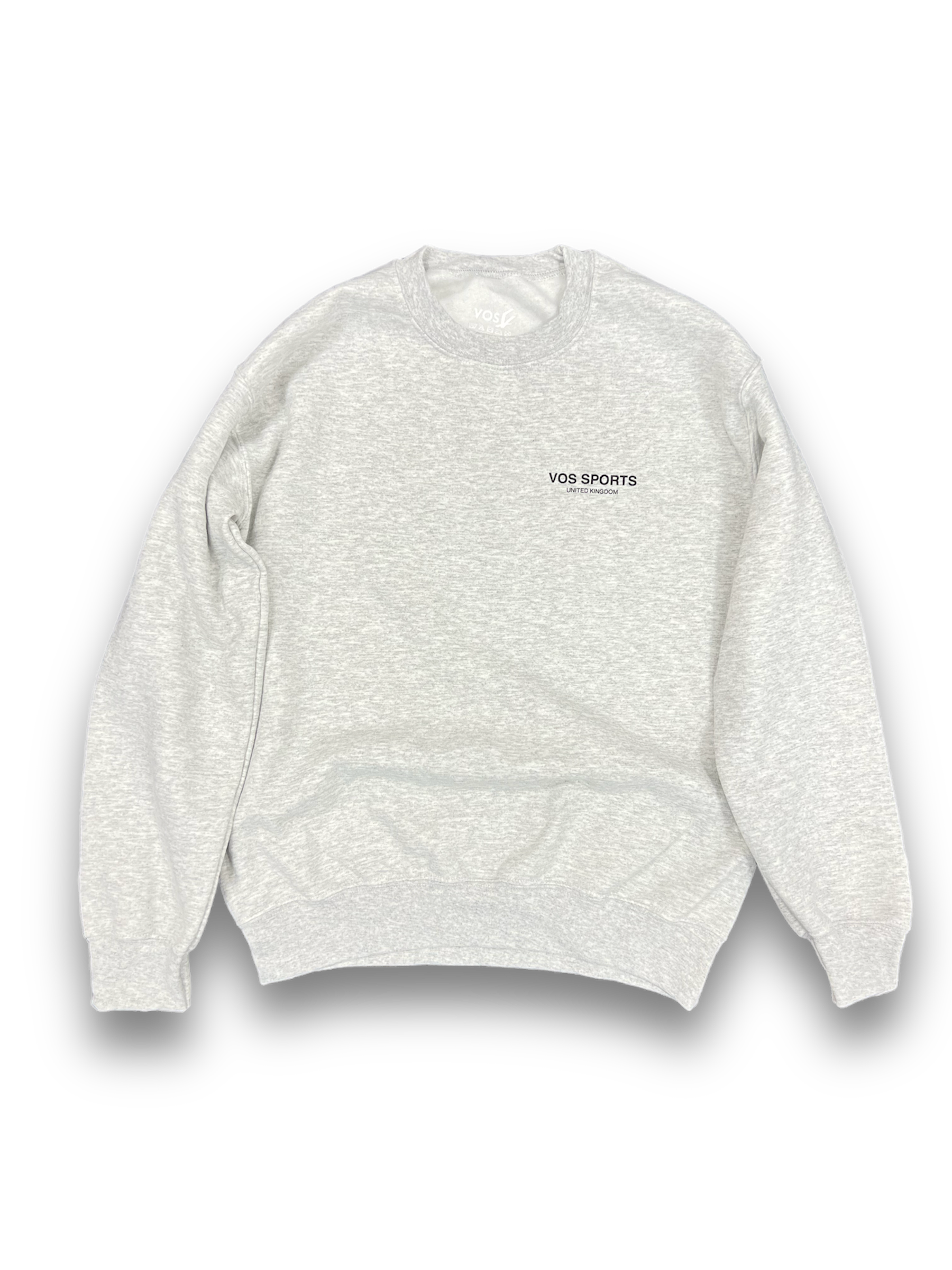 Heavyweight Relaxed Fit Grey Crewneck Polyester Sweatshirt