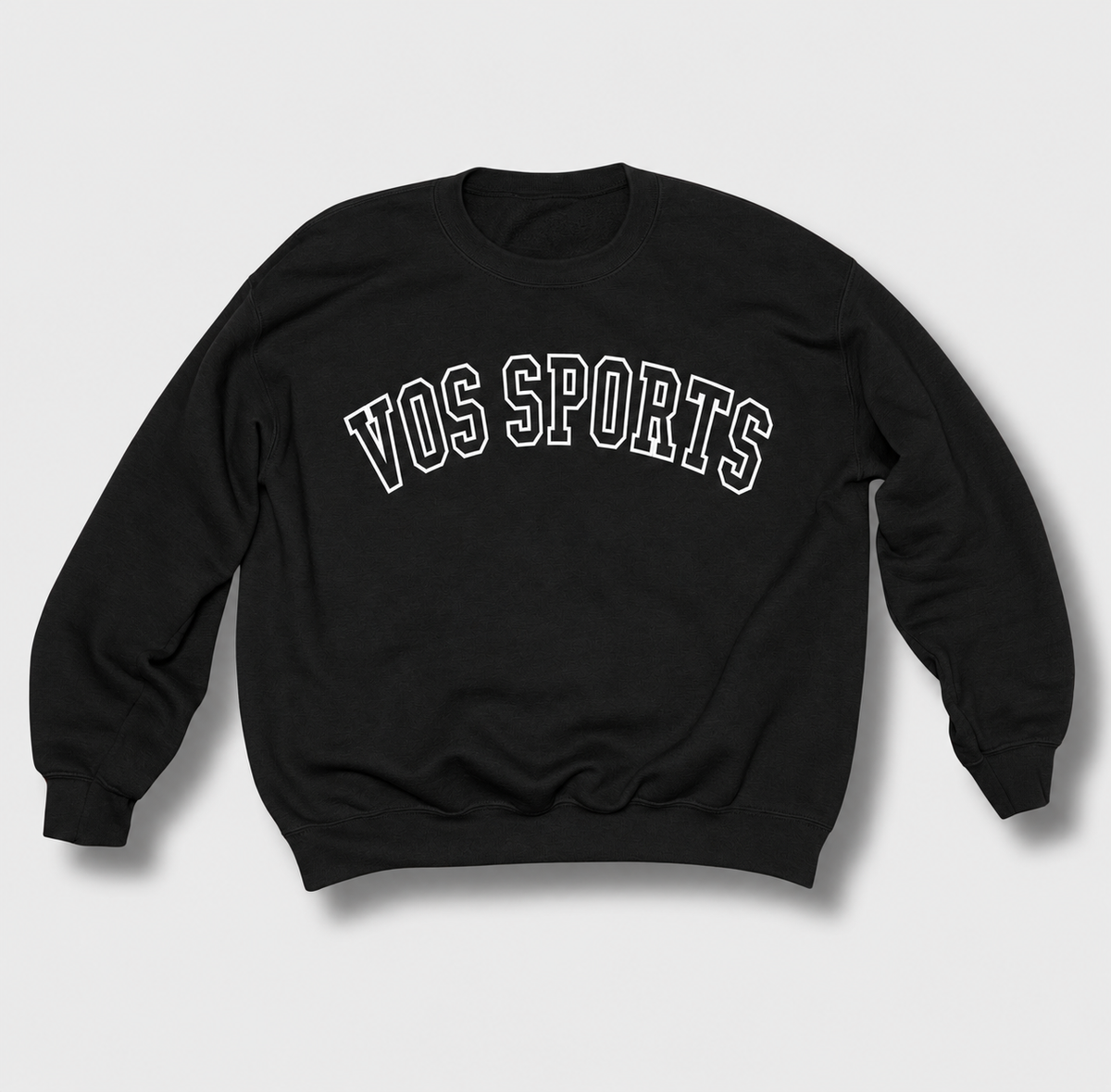 Heavyweight Relaxed Varsity Sweatshirt - Black