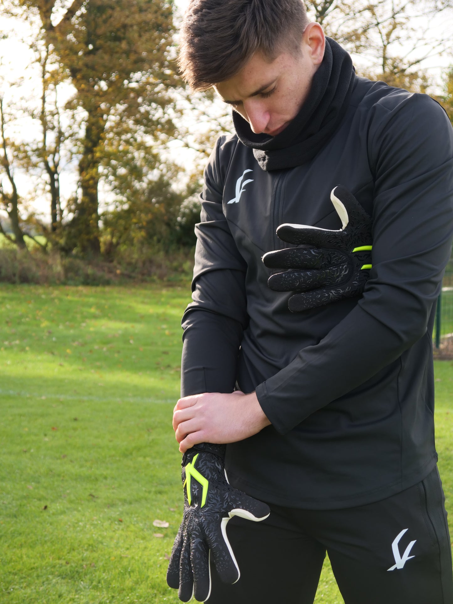 Kids VOS Match 2.0 Strapped - Black/Volt/White