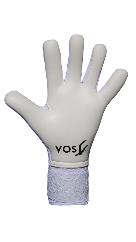 Kids VOS Match 2.0 Strapped Polar White goalkeeper gloves for youth