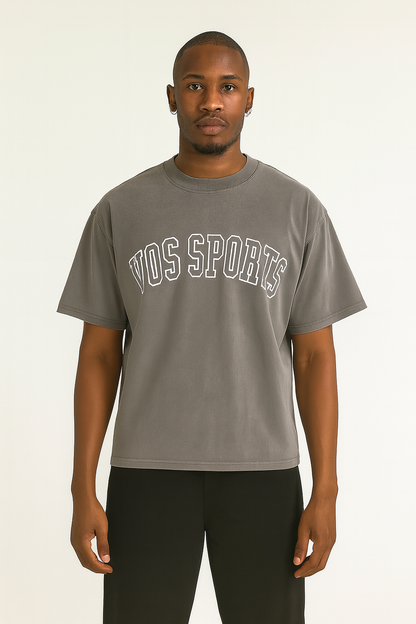 Varsity T-Shirt - Washed Grey