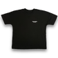 Oversized High Neck Printed T-shirt Black